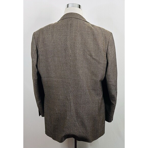 Talbots Mens 46R Sport Coat 100% Wool Gold Knit Three Button Fully Lined Formal - Picture 6 of 8